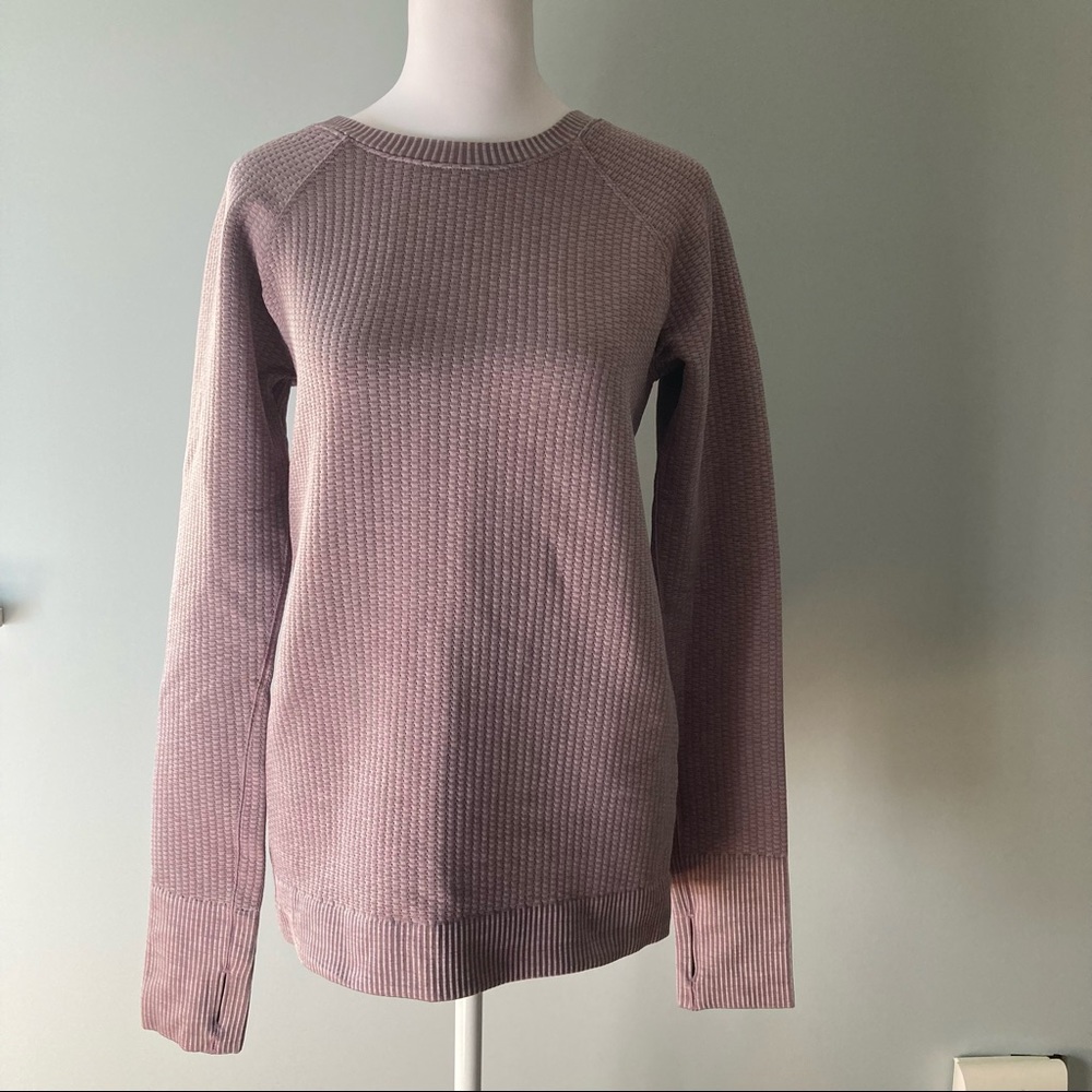 Lululemon Purple Thick Ribbed Long Sleeve Size 10